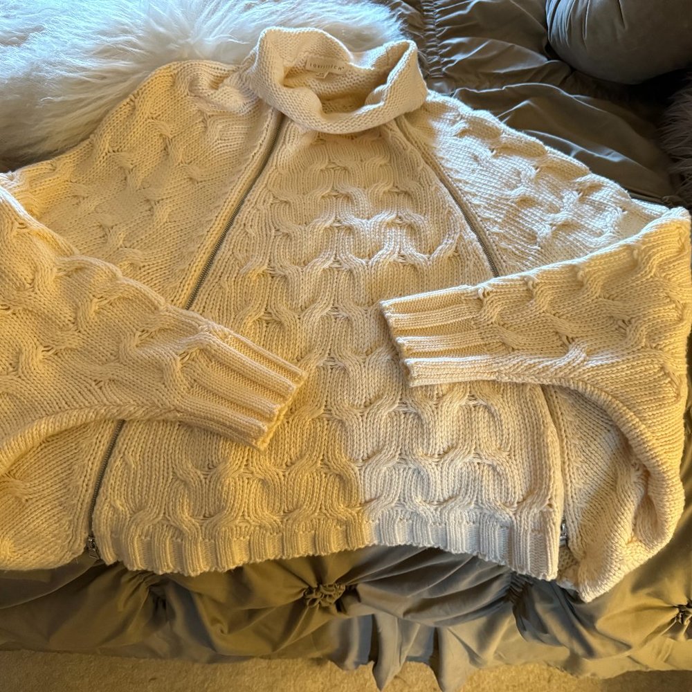 Winter White Poncho Sweater